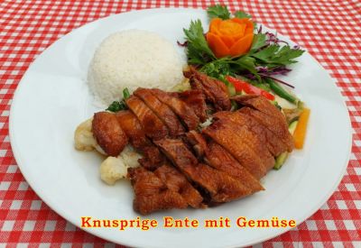 Knusprige Ente mit Gemuse TN
